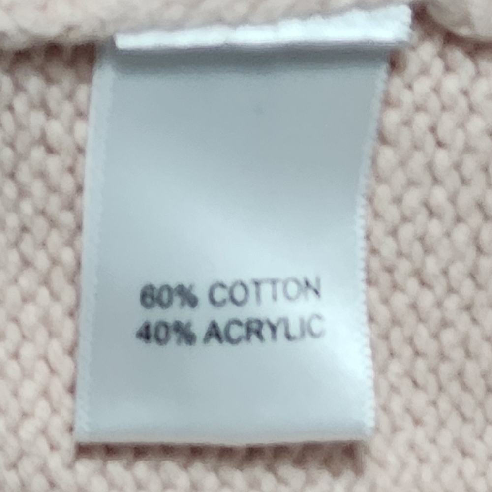 NWT Kerri Rosenthal Radiant Heart Colorblock Cotton VNeck Sweater M - Picture 4 of 4